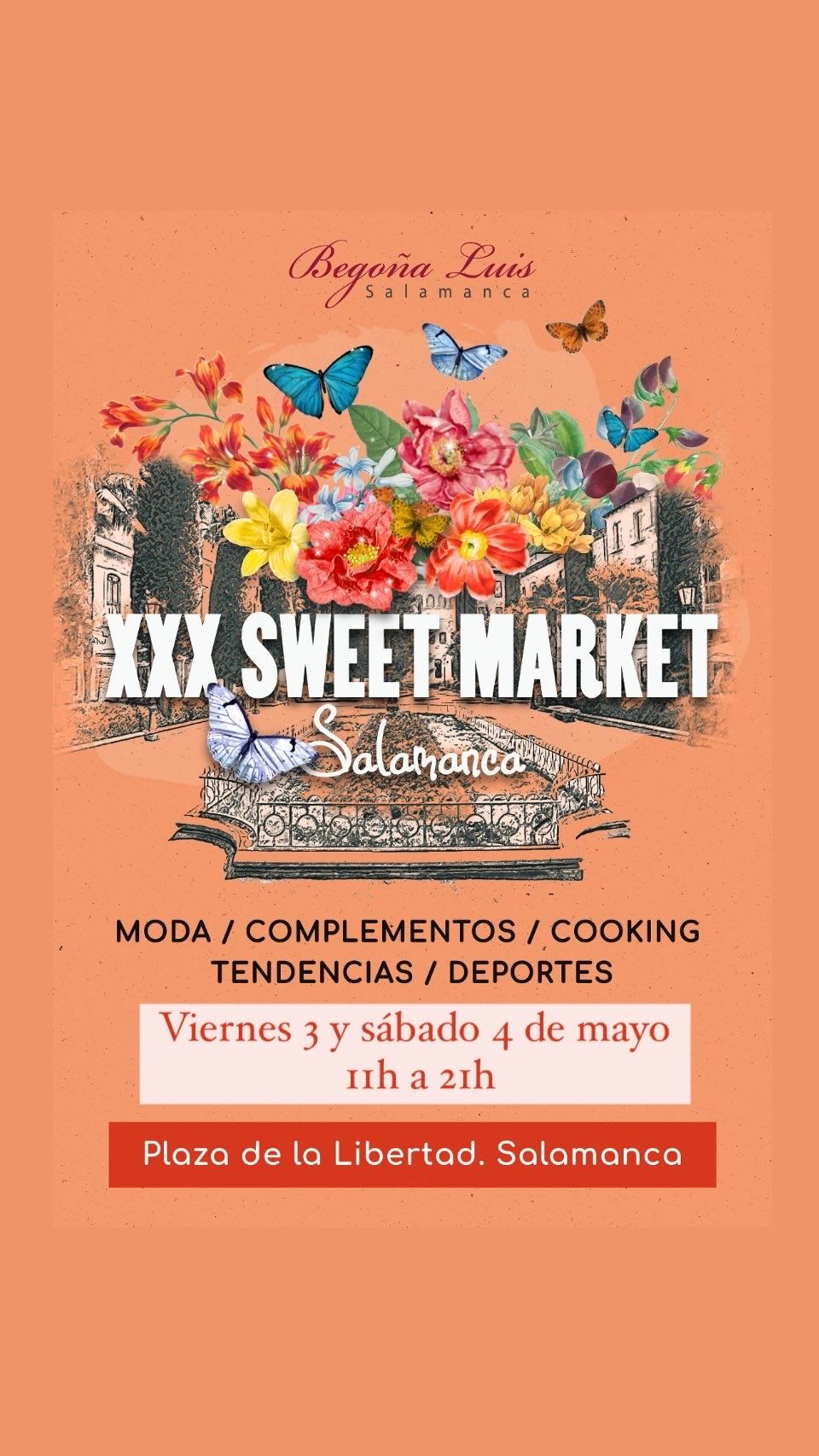 Cartel del XXX Sweet Market de Salamanca